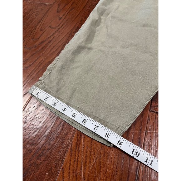 Chicos Womens Light Green 100% Linen Lightweight Pants Sz 3 - Picture 2 of 8